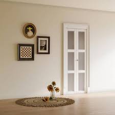 Mdf White Finished Closet Bi Fold Door