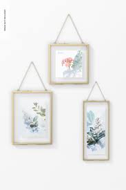 Glass And Metal Hanging Photo Frames