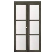 Truporte Frosted Glass Solid Mdf Core Bi Fold Door 80 5 Iron Age