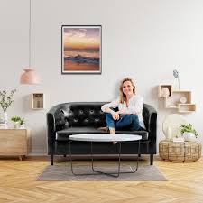 Emma Loveseat By Naomi Home Color Black