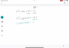 Solved Solve The Quadratic Equation By