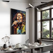 Bob Marley Poster Vibrant Colors