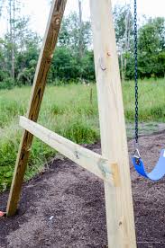 how to build a wooden swing set the