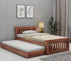 Buy Wooden Trundle Bed Get