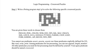 Logic Programming Crossword Puzzles