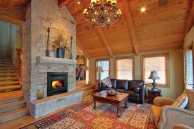 A Wood Burning Fireplace Provides