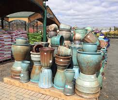 Outdoor Pottery Outdoor Pots Blue Pottery