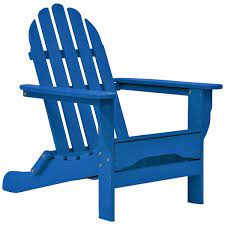 Durogreen Icon Royal Blue Non Folding Plastic Adirondack Chair
