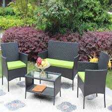 Wicker Outdoor Terrace Furniture Set
