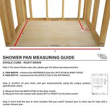 Alcove Single Threshold Shower Pan Base