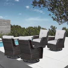 Eske Swivel Recliner Patio Chair With
