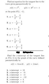 Equation For The Tangent Line