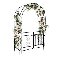 84 In Arch Metal Outdoor Garden Arbor