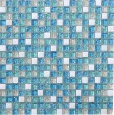 Natural Stone Mosaic Tile Square Blue