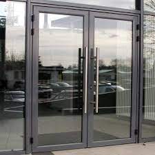 Black Aluminium Hinged Glass Doors