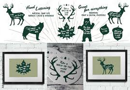 Hand Lettered Plants And Animals Icon