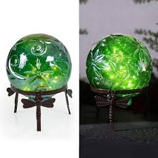 Green Glass Led Gazing Globe