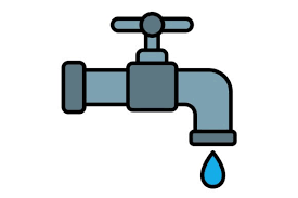 Water Tap Filled Line Icon Graphic By