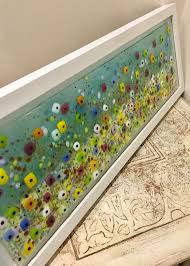 Spring Fl Art Fused Glass Wall