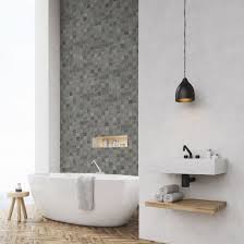 Grey Mosaic 5mm Bathroom Panels Zest