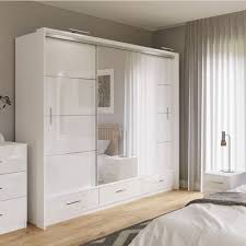 Lenox Sliding Wardrobe With Drawers