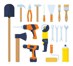 Collection Of Working Tools Repair And