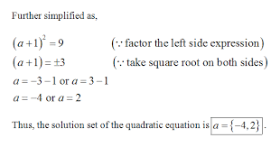 Solve For A By Completing The Square