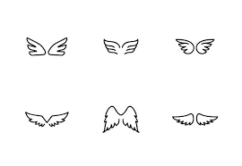 Angel Wings Flying Icons By Vector Win
