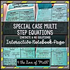 Solving Equations Special Cases