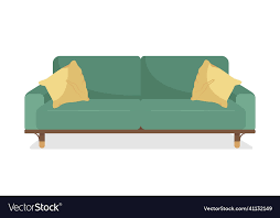 Pillows Semi Flat Color Object Vector Image