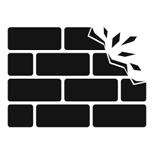 Demolition Brick Wall Vector Icon