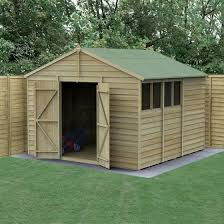 Forest 4life 10x10ft Apex Shed Double Door