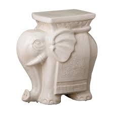 Emissary Elephant White Le Ceramic