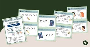 Understanding Exponents Task Cards