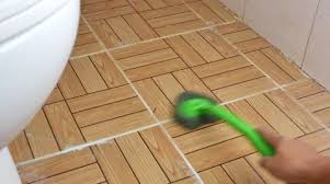 4k Cleaning Floor Tiles In Shower