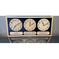 Monastar Multi Time Zone Wall Clock