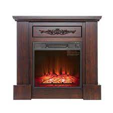 Electric Fireplace With Mantel 18
