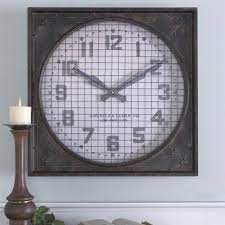 Uttermost Warehouse Wall Clock With