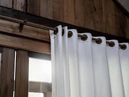 Wooden Curtain Rail Bar Decorated