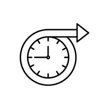 Long Term Icon Clock Sign Vector