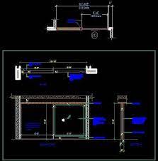Entrance Glass Doors And Windows Cad