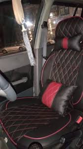 Car Seat Cover Black And Red Made Of