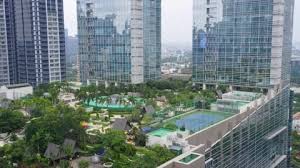 Rooftop Garden Between Skyscraper