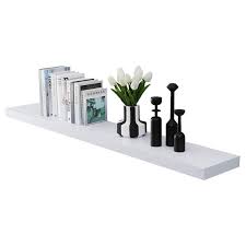 White Floating Decorative Wall Shelf