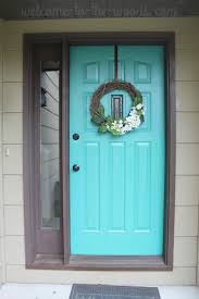 Front Door Refresh Paint It Turquoise