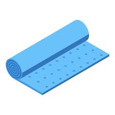 Vector Fitness Mat Icon Isometric