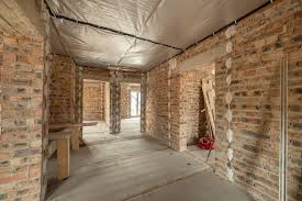 Interior Of Unfinished Brick House