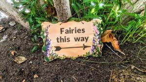 Handpainted Fairy Garden Sign