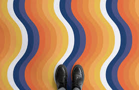 Bold 1970s Vinyl Flooring By Atrafloor