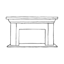 Premium Vector Fireplace Icon Graphic